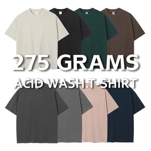 T-shirt vierge 100 % coton épais, coupe oversize, style streetwear, prêt pour impression sérigraphique, fabricant OEM ODM en gros - Product Image 3
