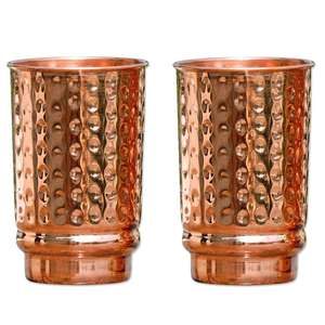 Gobelet en cuivre pur à 100 % de 8 oz, parfaitement gravé avec un motif floral, fait main, pour la guérison - Product Image 4