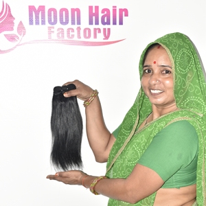 Extensions de cheveux naturels indiens bouclés de 32 pouces, cheveux humains vierges Remy, soyeux, couleur naturelle noire, extensions à clips réutilisables pour femmes - Product Image 3