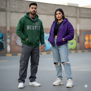 Hoodies à Capuche Zippés à Épaules Tombantes en Molleton Lourd de Qualité Supérieure, Personnalisables avec Logo par Sérigraphie, Faible MOQ, Meilleures Ventes - Product Image 1