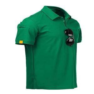 เสื้อโปโลผู้ชายผ้าฝ้าย 100% แขนสั้นแบบลำลอง ปกคอเสื้อแบบหนา 240gsm  แบบสั่งทำพิเศษ - Product Image 3