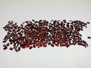 Granate Rojo Natural de Zambia, Corte Princesa Octogonal de 6*8 mm, Gema Certificada por Terceros para Fabricación de Joyería al por Mayor - Product Image 1