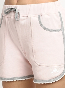 Shorts Deportivos de Punto Rosa para Mujer, con Cintura Ajustable con Cordón y Bolsillos, Transpirables, Corte Regular, Cintura Media, Estilo Casual - Product Image 6