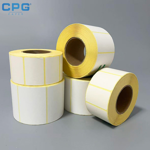 Thermal Label Sticker 40x30mm 100x150mm Eco Friendly Thermal Barcode Label Roll for Food Packaging Invoice - Product Image 1