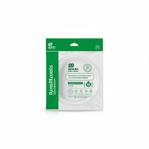 Plateau en plastique jetable 20,5 cm réutilisable PLATO HONDO REDONDO BLANCO - Product Image 2