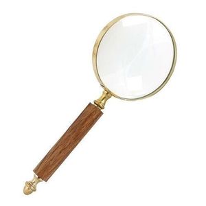 Loupe compacte en bois, adaptée à la lecture en voyage, au rangement de poche et à la magnification rapide du texte n'importe où - Product Image 1