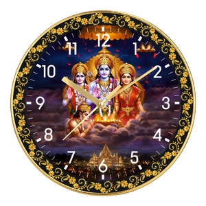 Reloj de Pared con Impresión Digital Personalizada de Panchmukhi Hanuman con Bendiciones Espirituales para Navidad y Año Nuevo - Product Image 6