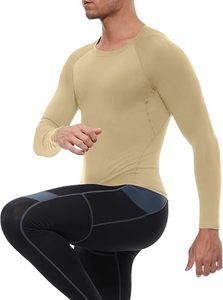 Men's Compression Long Sleeve Performance Shirt Premium Quick Dry Compression Base <b>Layer</b> <b>Top</b> Men's Athletic Compression Training - Product Image 4