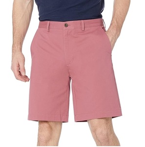 <b>Mens</b> High Quality 100% Cotton Hip Hop Chino <b>Shorts</b> <b>Elastic</b> <b>Waistband</b> Zip Closure Knee Length Multiple Pockets Chinos <b>Shorts</b> - Product Image 4