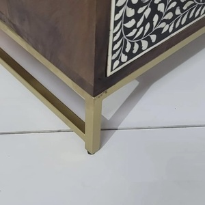 ILAHI's Bone Inlay <b>Drawer</b> Modern Design Agate Detailing <b>Storage</b> Portable Home Furniture - Product Image 1