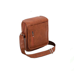 Bolso bandolera de cuero genuino vintage para hombre, bolso de hombro con cremallera, elegante bolso de cuero para hombre y mujer - Product Image 6