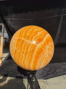 Calcita naranja natural, esfera grande, bola de cristal pulida, piedra curativa, meditación, Feng Shui, decoración del hogar, venta al por mayor, envío gratis - Product Image 3