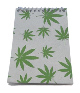 High Quality Handmade Recycled Hemp Fiber Paper Printed Cover Natural Color <b>Spiral</b> <b>Notebook</b> - Product Image 1