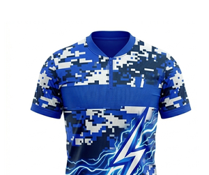 Wolson Industry Digital <b>Camo</b> Sublimation Polyester Jersey <b>Tops</b>-Custom Team Wear for Training & Competition All Seasons XL/XXL - Product Image 4