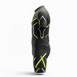 Tenue de cyclisme en gros directement de l'usine, personnalisable en couleur et taille, vêtements de vélo de route avec rembourrage en mousse haute densité, ensemble de vêtements de cyclisme - Product Image 2