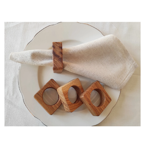 Porte-serviettes personnalisé à bas prix, qualité supérieure, décoration de mariage et de fête à domicile, anneaux à serviettes en bois - Product Image 2