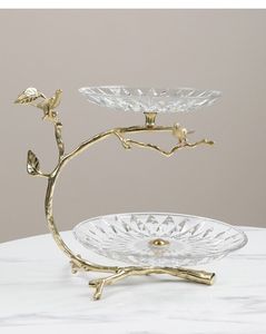 Candelabro de Metal con Ramas Doradas, Portavelas de Vidrio Transparente, Linterna Decorativa, Centro de Mesa para Bodas, Decoración para Mesa del Hogar - Product Image 5