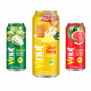 Para VINUT Vietnam 490ml Bebida de jugo de frutas y verduras sin azúcar con pulpa Personalizable Etiqueta privada Muestra gratis disponible - Product Image 1