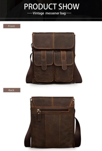 Wholesale Price High Quality Genuine Leather Handmade Eco-friendly Durable Lady Portable Crossbody <b>Messenger</b> <b>Bag</b> - Product Image 6