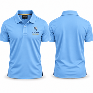 เสื้อเชิ้ต NAVISTA SPORTS สีพื้น รุ่นใหม่ สำหรับผู้ชายไซส์ใหญ่ แขนสั้น ระบายอากาศได้ดี ซับเหงื่อ ผลิตจากโพลีเอสเตอร์/คอตตอน - Product Image 5