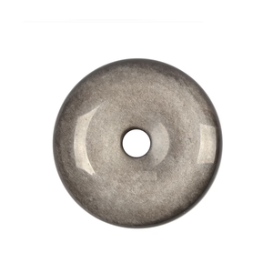 Donuts en cristal naturel, obsidienne argentée, pierre précieuse, pierre de guérison Reiki, agate - Product Image 5