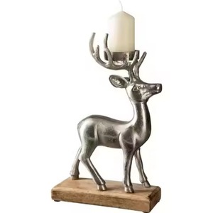 Porte-bougie en métal à motif flocon de neige pour centres de table de Noël, ambiance festive et décoration d'intérieur hivernale - Product Image 6