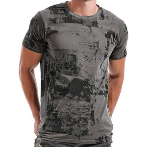 เสื้อยืดฮิปฮอปผู้ชาย สไตล์ฮิปสเตอร์ แฟชั่นสตรีทแวร์ พิมพ์ลายกราฟิก เสื้อยืดลำลอง ผ้าฝ้าย ใส่สบายๆ สำหรับฤดูร้อน สไตล์แร็ปสุดเทรนดี้ - Product Image 1