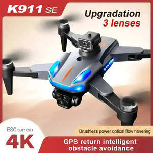 โดรน K911 4K กล้อง GPS พับเก็บได้ พร้อมมอเตอร์ไร้แปรงถ่าน ระบบ Optical Flow Localization ตัวเครื่องทำจากพลาสติก ควบคุมผ่านแอพ เหมาะสำหรับผู้เริ่มต้น - Product Image 4