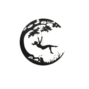 Cuadro Decorativo de Hierro Fundido con Diseño Moderno de Chica Bailando en la Luna para Dormitorio y Decoración del Hogar para Bodas - Product Image 6