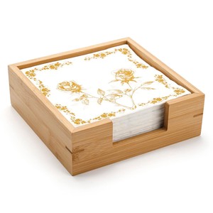 Porte-serviettes en bois de Sheesham avec incrustation en laiton - Artisanat artisanal en gros - Product Image 1