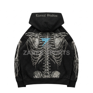 Sudadera con Capucha Premium para Hombre, con Diseño Decorativo de Pedrería, Estilo Casual, Personalizable, de Lujo, Talla Grande - Product Image 2
