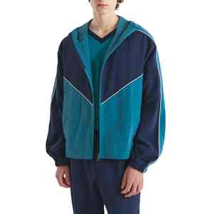 SUMROOS Custom Loose Fit Windbreaker <b>Suit</b> Two Piece Set Zip-Up <b>Jacket</b> Contrast Color Nylon Tracksuit <b>Men</b> Quick Dry - Product Image 2