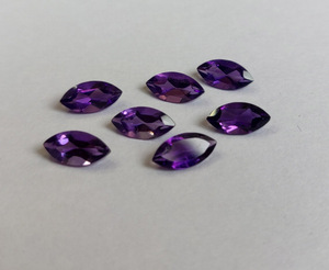 Pierres précieuses d'améthyste naturelle taille marquise, violettes, facettées, en vrac, pour la fabrication de bijoux, vente en gros, sur mesure, fabrication indienne - Product Image 3