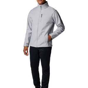 New Design Men's Waterproof Breathable Hooded Winter <b>Softshell</b> <b>Jacket</b> 100% Polyester Material Plain Dyed Knitted Weaving Method - Product Image 1