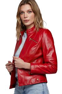 Chaquetas de Cuero Genuino de Diseño Moderno, Hechas en Pakistán, Colores Personalizados, Chaquetas de Cuero para Mujer - Product Image 3