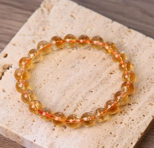 AAAA Natural Citrine 8mm Round Beaded Stretch <b>Bracelet</b> Healing <b>Crystal</b> Gemstone <b>Bracelet</b> Lucky Wealth Abundance Energy Jewelry - Product Image 3