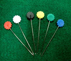 AA0169 Head <b>pins</b> Flowers style | Head <b>Pins</b> Peach Heart | For Dressmaker, Craft, <b>Sewing</b> Project and DIY Decoration - Product Image 1