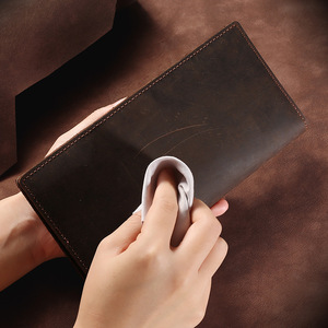 Cartera Bifold de Cuero Vacuno 100% Genuino para Hombre, Protección RFID, Hecha a Mano, Multifuncional, Diseño Paisajístico, Abierta, Superventas - Product Image 2