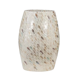 Modern Luxury Mother of Pearl Side <b>Stool</b> for Residential and Commercial Use - Product Image 1