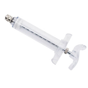 Seringue vétérinaire en plastique réutilisable de 30 cc avec embout Luer Lock réglable pour injection animale, adaptée aux bovins et au bétail - Product Image 3