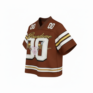 เสื้อฟุตบอลอเมริกันทรงบ็อกซี่แบบสั่งทำ OEM 2026 ไซส์ใหญ่ ป้องกันรังสียูวี แห้งเร็ว ระบายอากาศได้ดี ผ้าพรีเมียม จำหน่ายจำนวนมาก - Product Image 2