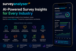 Logiciel d'analyse de données d'enquêtes alimenté par l'IA SurveyAnalyser.AI pour les secteurs des affaires et des finances - Product Image 1