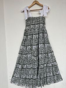 Femmes sans bretelles lin Maxi robe été Boho ceinturé col en v décontracté Sexy robe de soirée dames plage vacances robe d'été convient aux vacances - Product Image 6