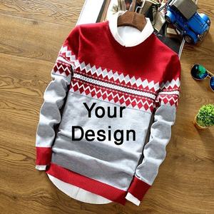 เสื้อสเวตเตอร์ฤดูหนาวลายทางของผู้ชาย2023ผ้าฝ้าย100% ระบายอากาศได้แฟชั่นลำลองถักทออบอุ่นส่งตรงจากผู้จำหน่าย - Product Image 6