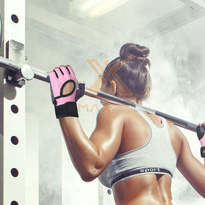 Service personnalisé OEM, gants de fitness en cuir de haute qualité, légers, avec sangle de poignet réglable, antidérapants, unisexes - Product Image 4