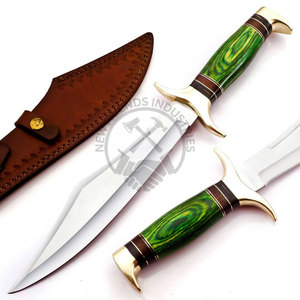 Cuchillo Bowie de Hoja Fija de Acero J2, Edición de Nueva Marca, Hecho a Mano, para Caza, con Mango de Madera, el Mejor Cuchillo de Supervivencia Afilado como una Navaja - Product Image 1