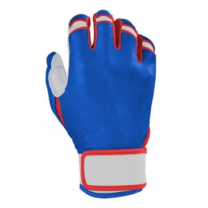 Gants de frappe en cuir PU bleu avec paume rembourrée et fermeture auto-agrippante pour l'entraînement, unisexe adulte - Product Image 3