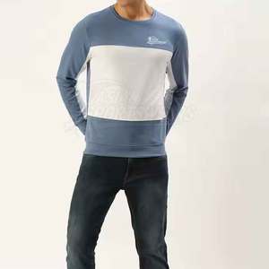 Sweat-shirt d'hiver pour homme, style minimaliste, 100% coton, texture polaire douce, chaud et confortable, look épuré, pour un usage quotidien - Product Image 2