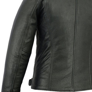 Chaqueta de Invierno de Cuero Genuino para Mujer, Diseño Profesional de la Mejor Calidad, Casual, Manga Larga, Tejida, Lisa, Ecológica - Product Image 6