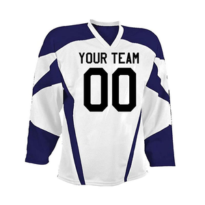 Wholesale Custom <b>Long</b> Sleeves Fleece Ice Hockey Hoodie Jersey Polyester Fabric Sublimation Ice Hoodies Hockey Uniform 280g - Product Image 3